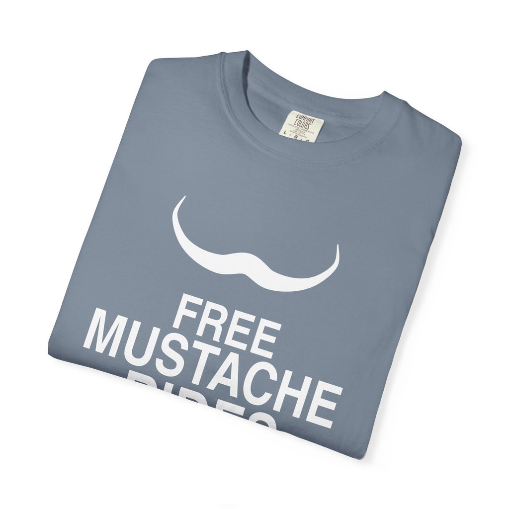 Free Mustache Rides - Funny Adult Humor T-Shirt