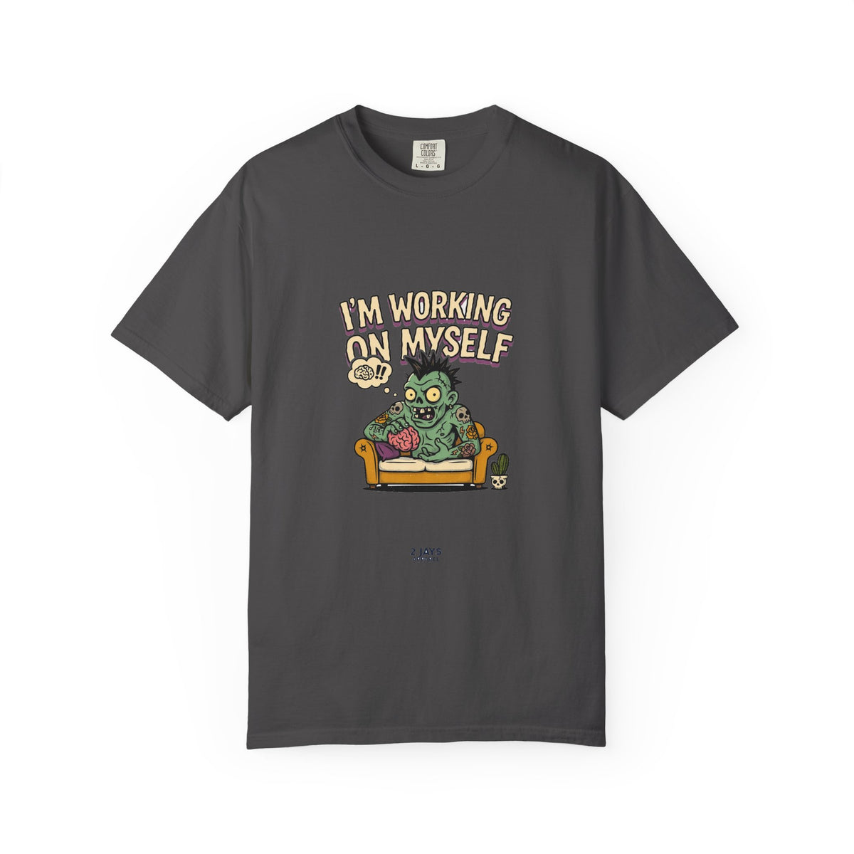 I'm Working On Myself — Funny Zombie Therapy Tee