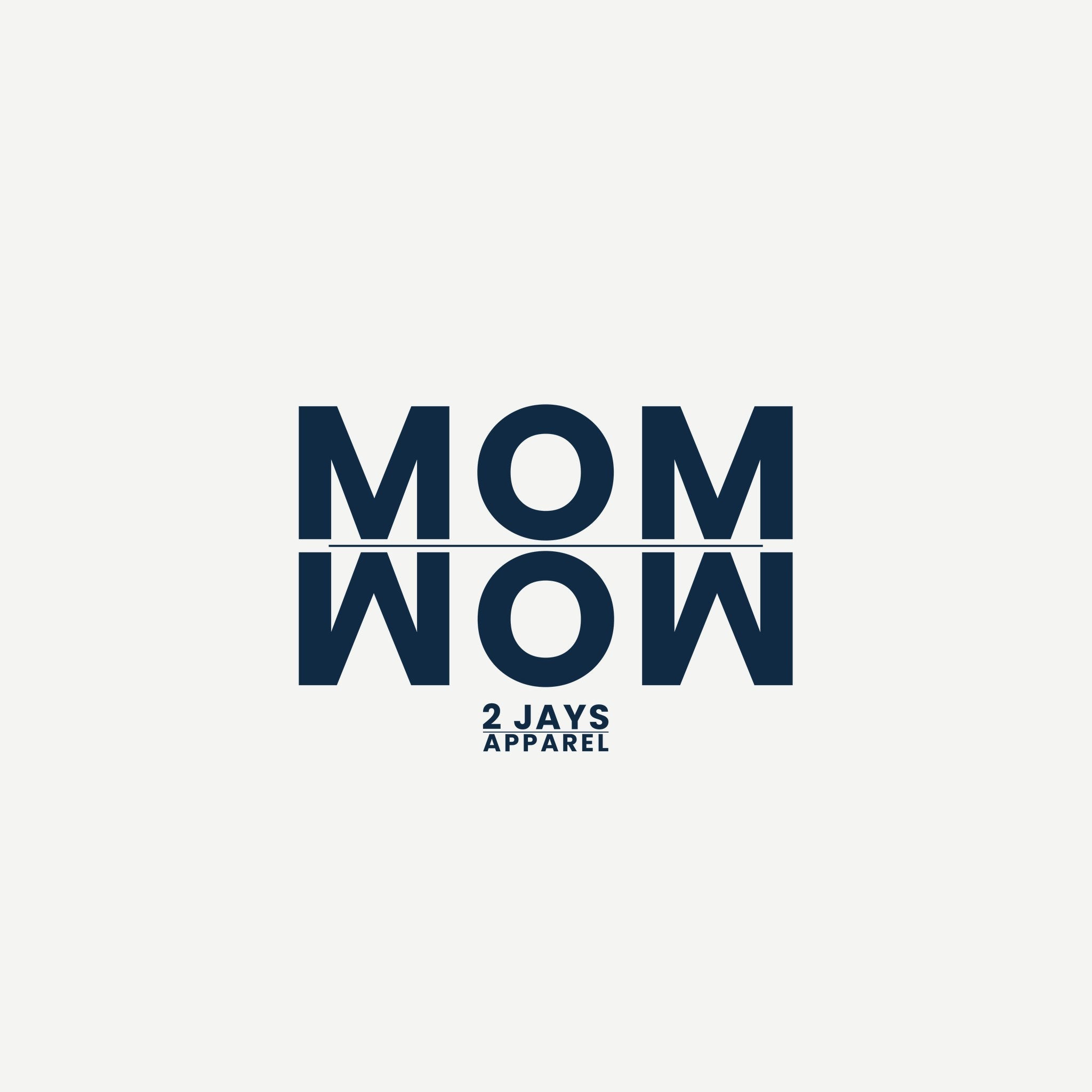 MOM / WOW Ambigram Flip T-Shirt | Funny Mom Gift | Mother's Day Tee