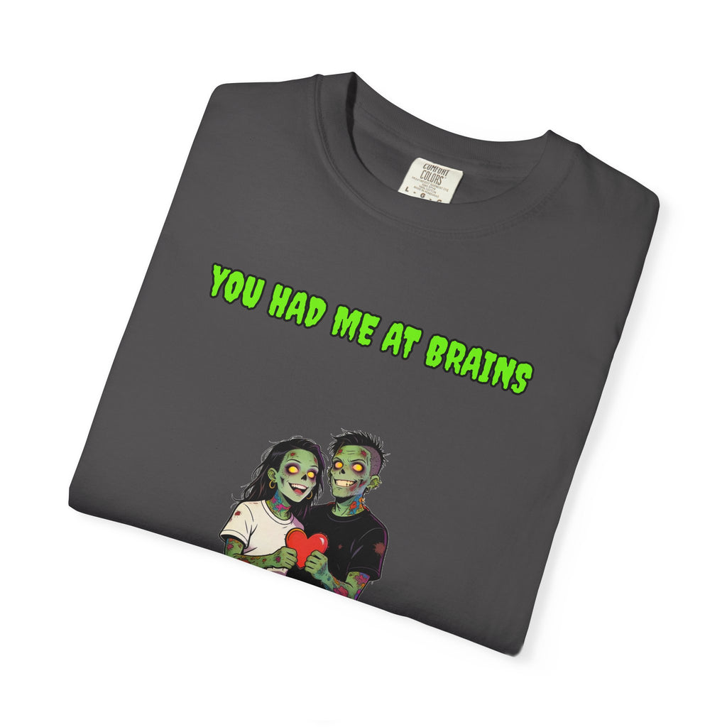 You Had Me At Brains — Zombie Couple Tee