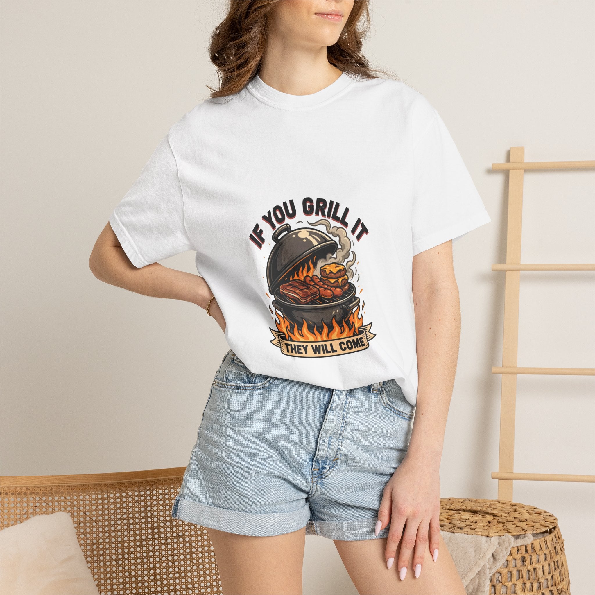 If You Grill It They Will Come — Funny BBQ Cookout Tee