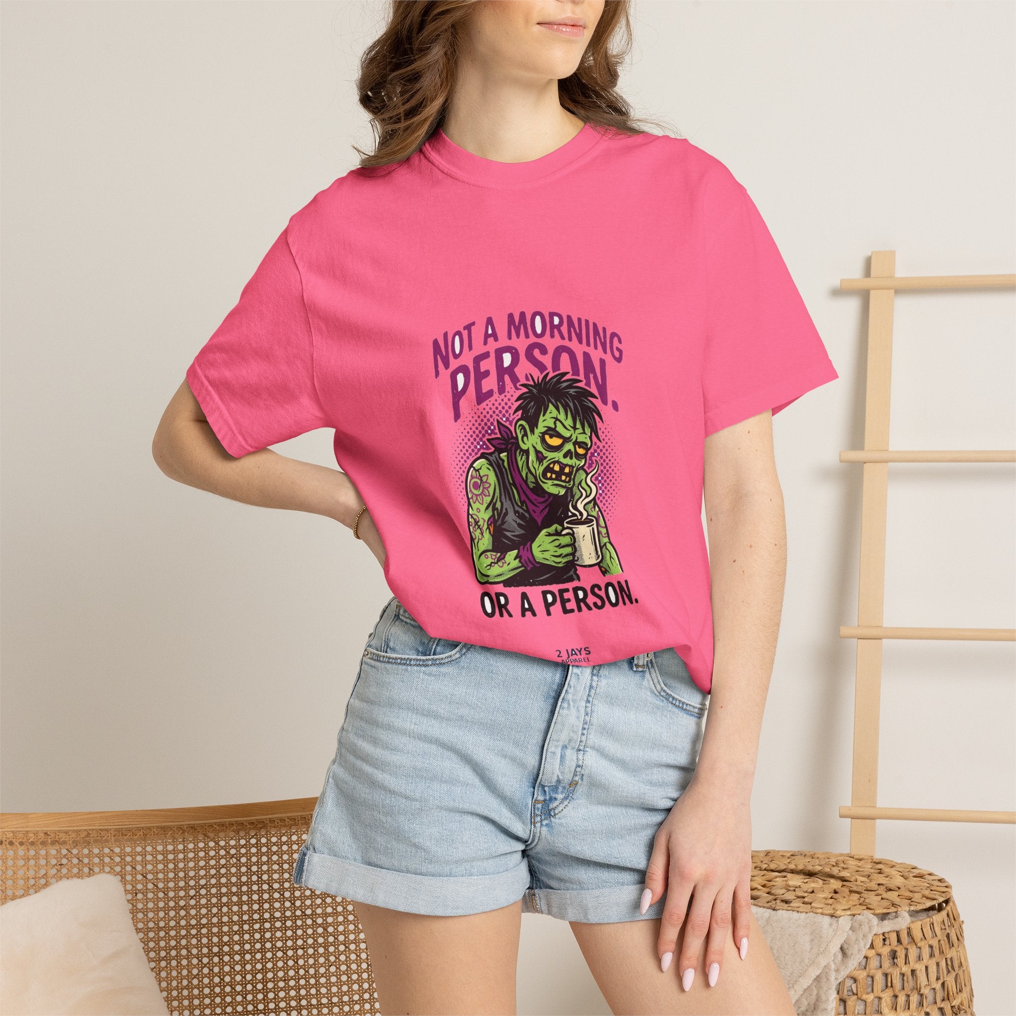 Not A Morning Person. Or A Person. — Funny Zombie Tee