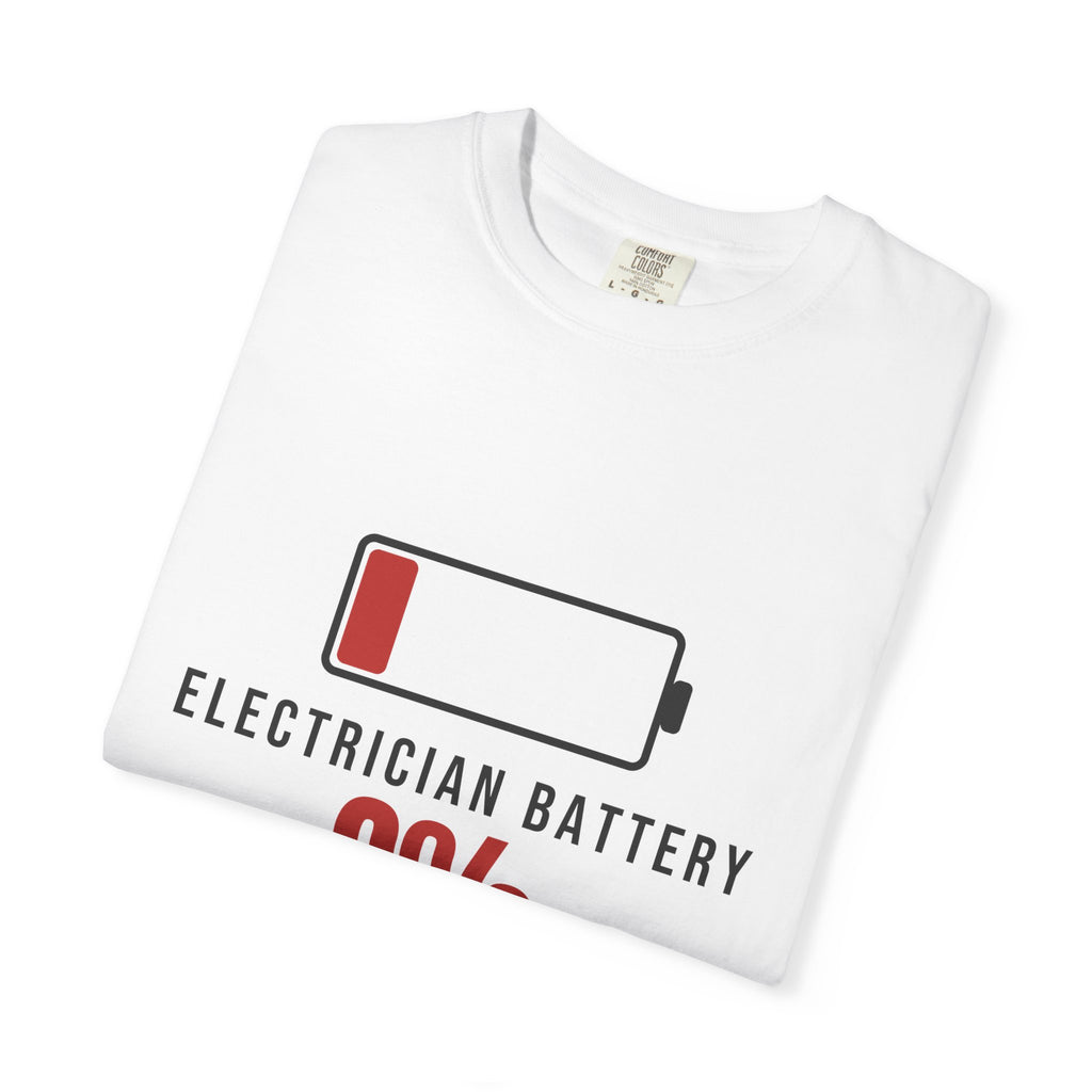 Electrician Battery Funny T-Shirt | Soft Unisex Tee | Sarcastic Gift
