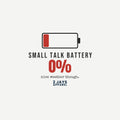 Small Talk Battery Funny T-Shirt | Soft Unisex Tee | Sarcastic Gift