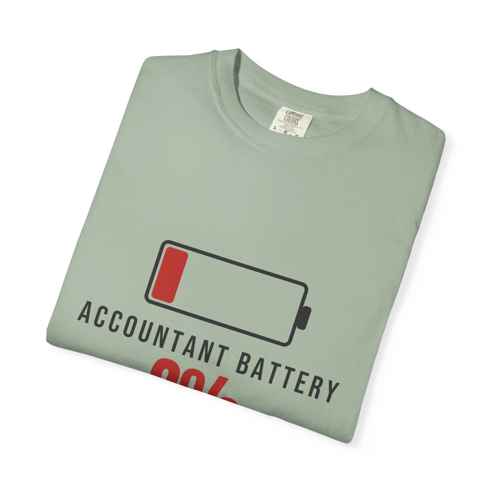 Accountant Battery Funny T-Shirt | Soft Unisex Tee | Sarcastic Gift
