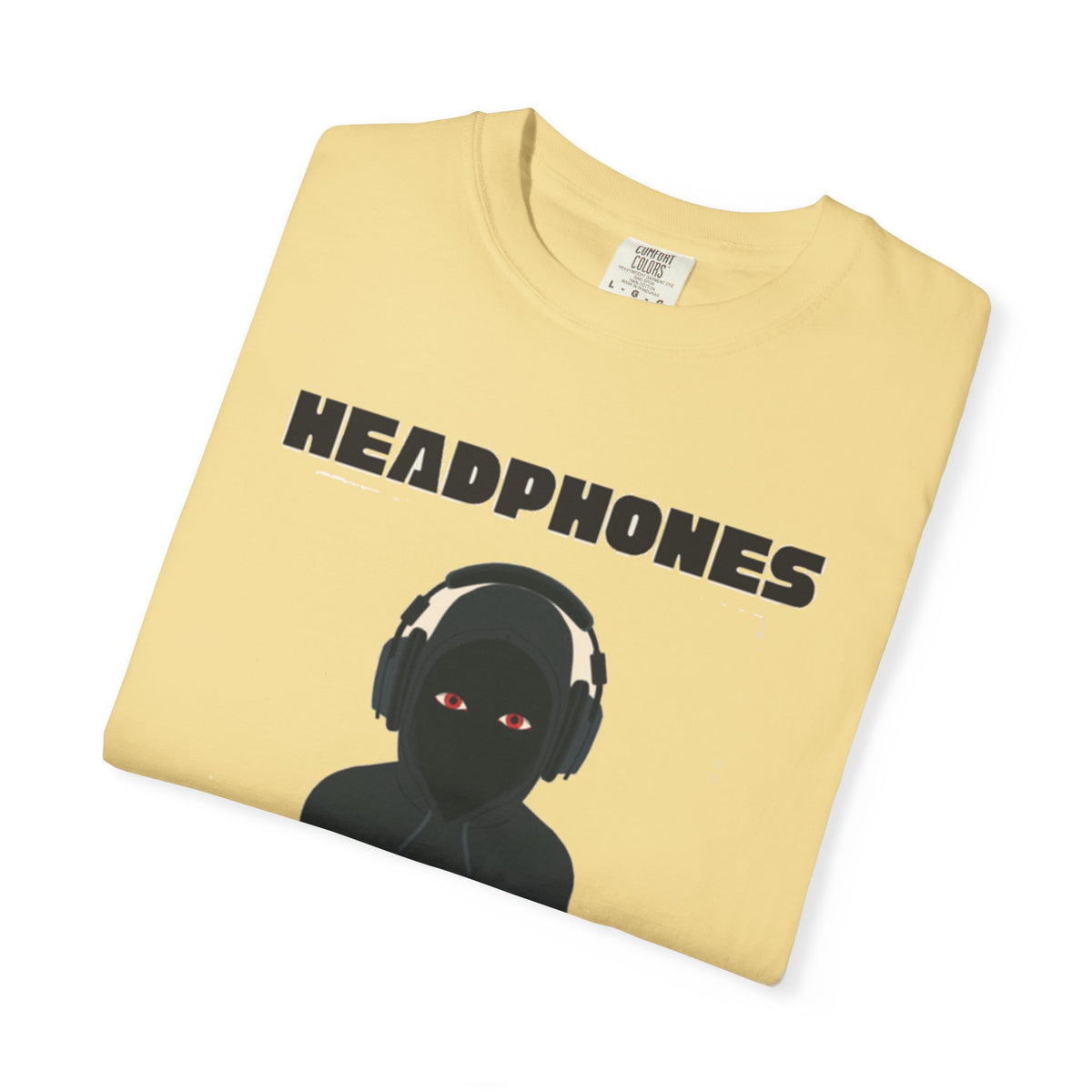 Headphones Hoodie Red Eyes — AI & Anxiety 2
