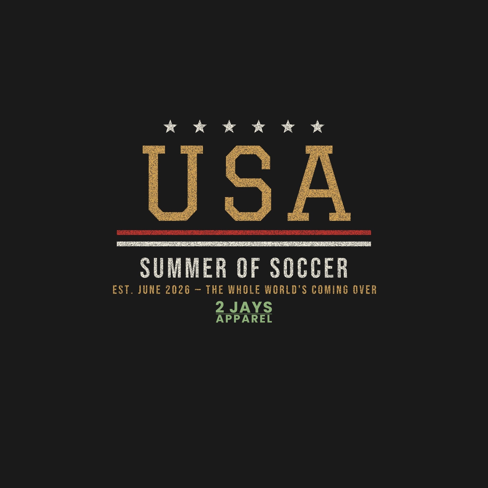 USA Soccer Shirt 2026 | Summer of Soccer Stars & Stripes Tee