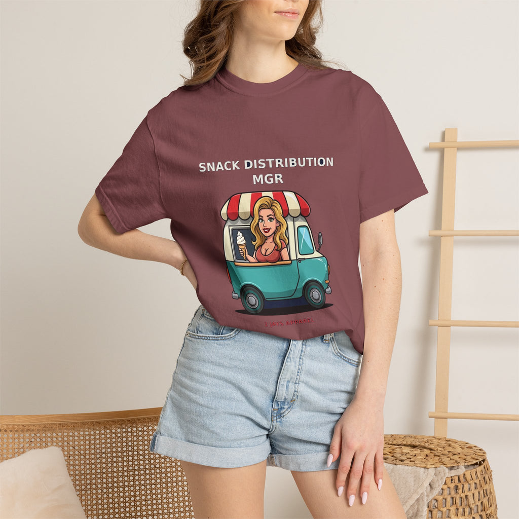 Snack Distribution Mgr — Funny Adult Ice Cream Truck Tee