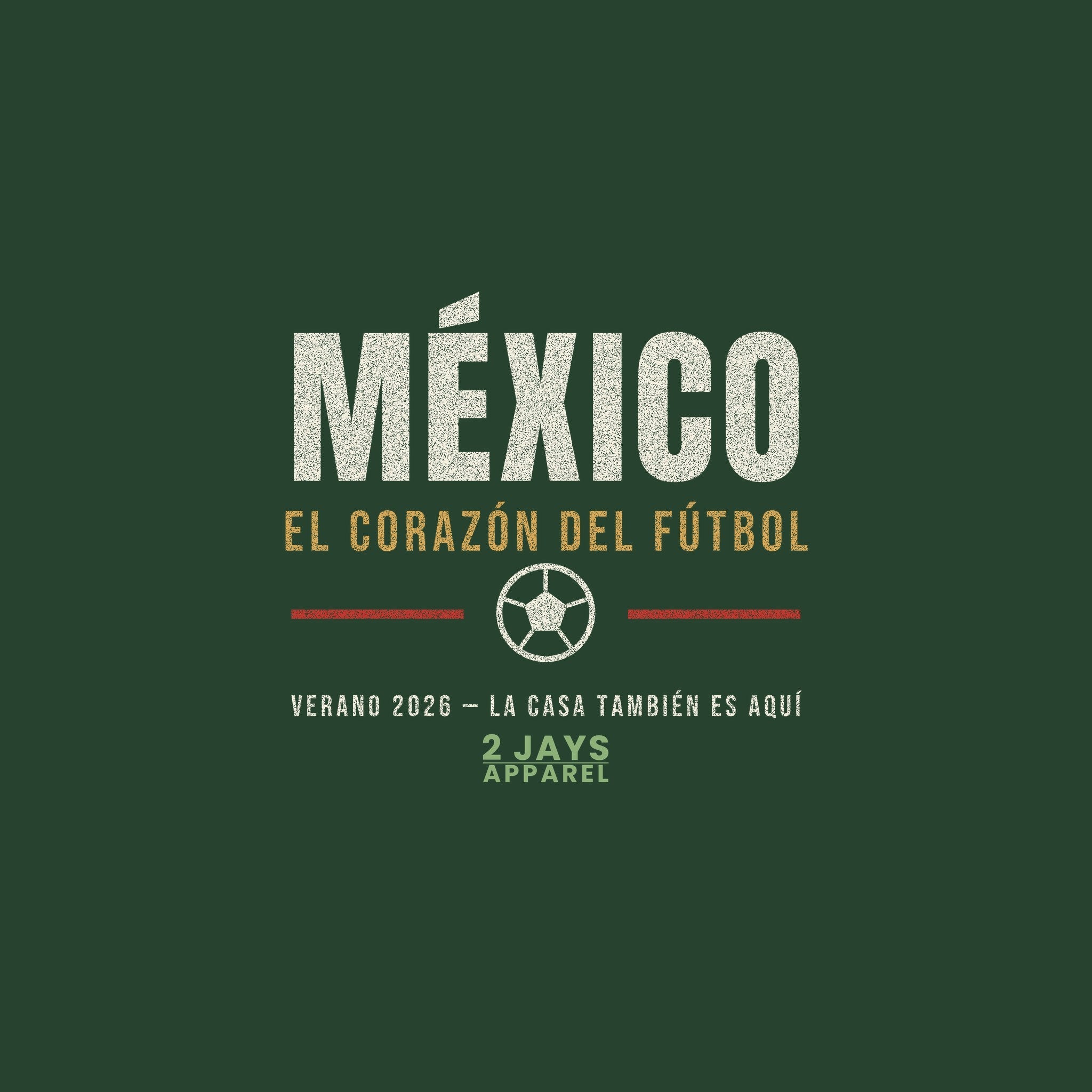 Mexico Soccer Shirt | El Corazon del Futbol Tee | Verano 2026
