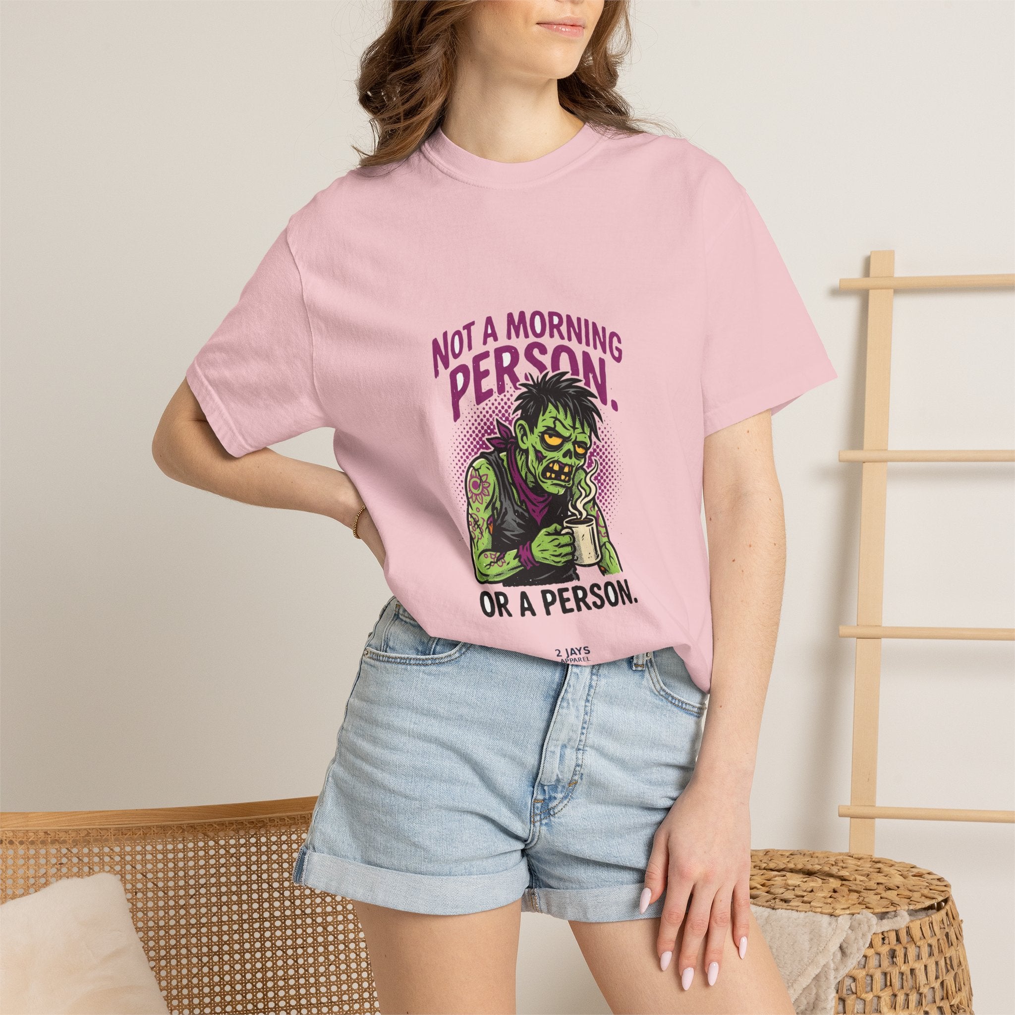 Not A Morning Person. Or A Person. — Funny Zombie Tee