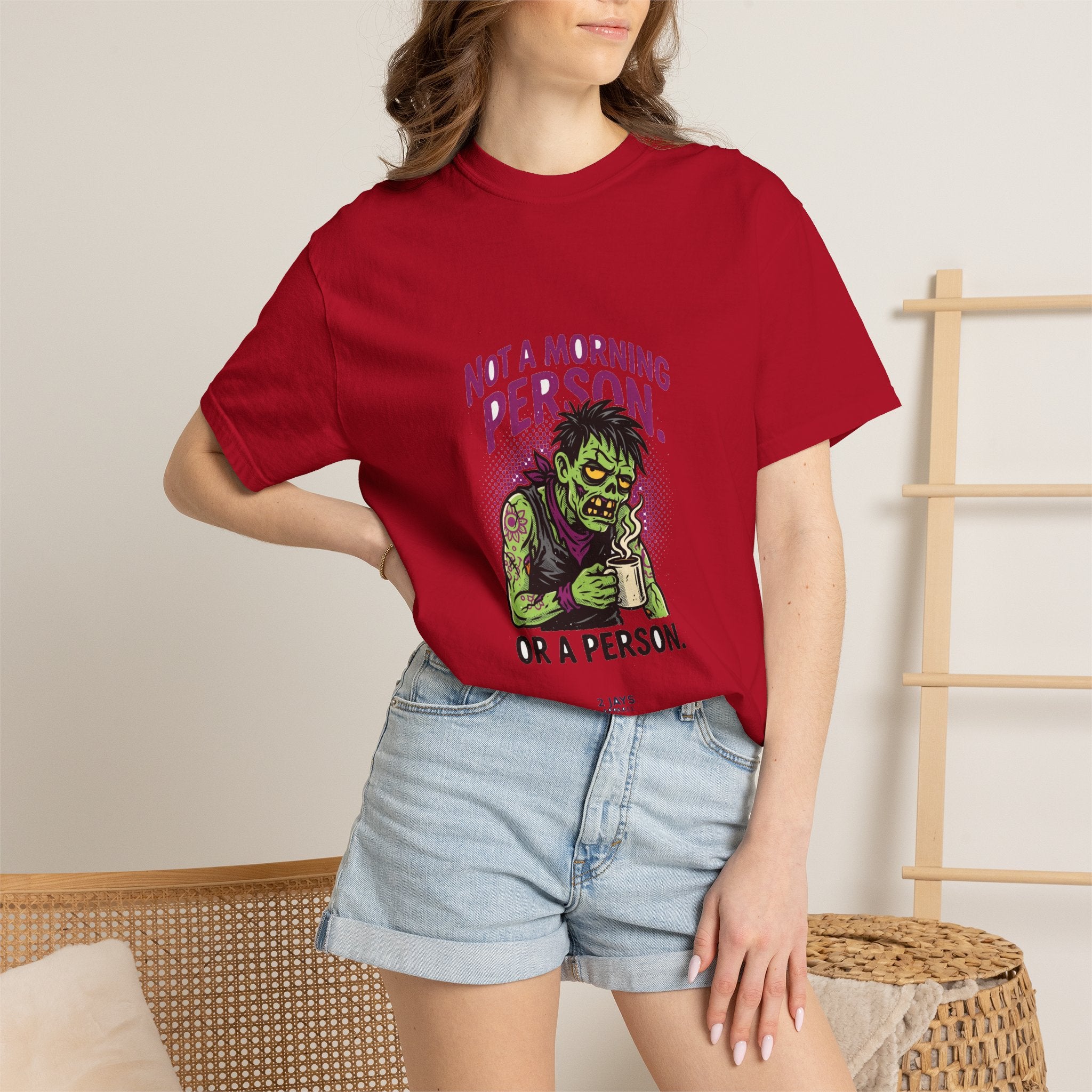 Not A Morning Person. Or A Person. — Funny Zombie Tee