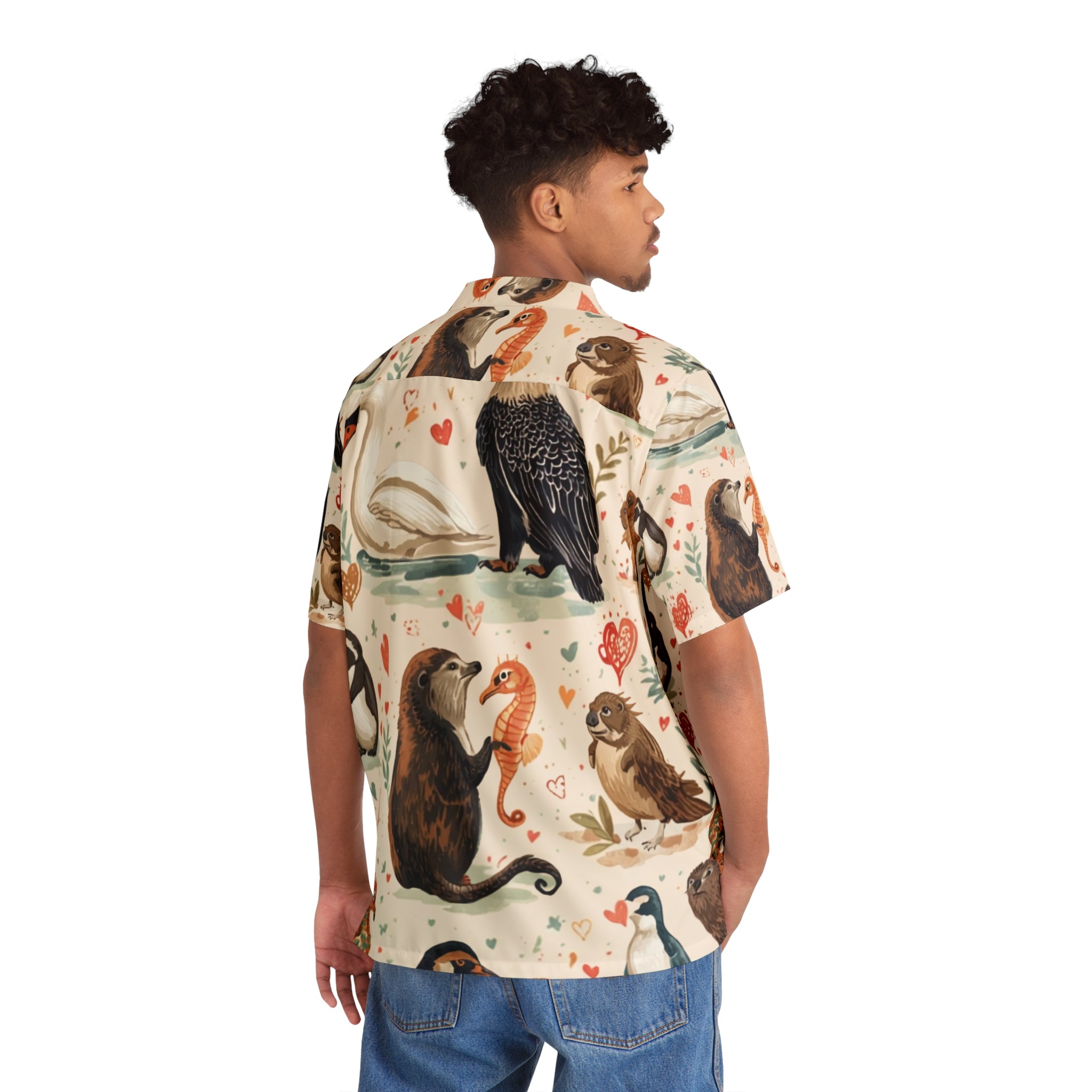 Animals That Mate For Life Hawaiian Camp Shirt