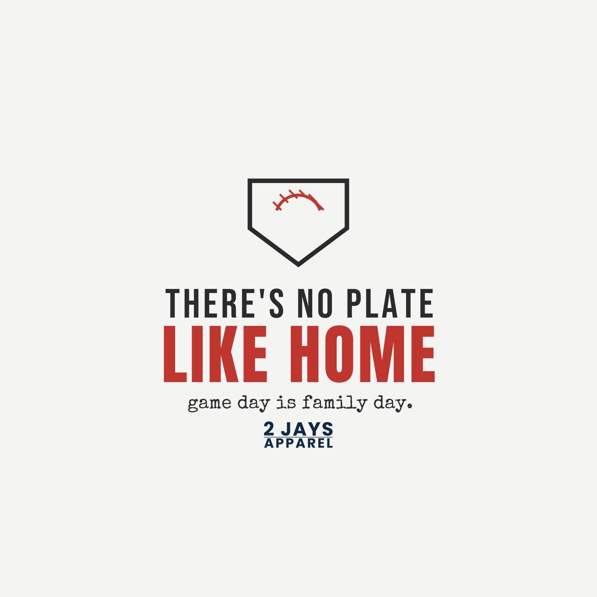 There's No Plate Like Home Baseball Shirt | Game Day Family Tee