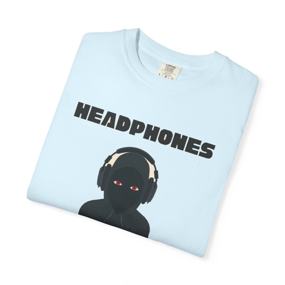 Headphones Hoodie Red Eyes — AI & Anxiety 2