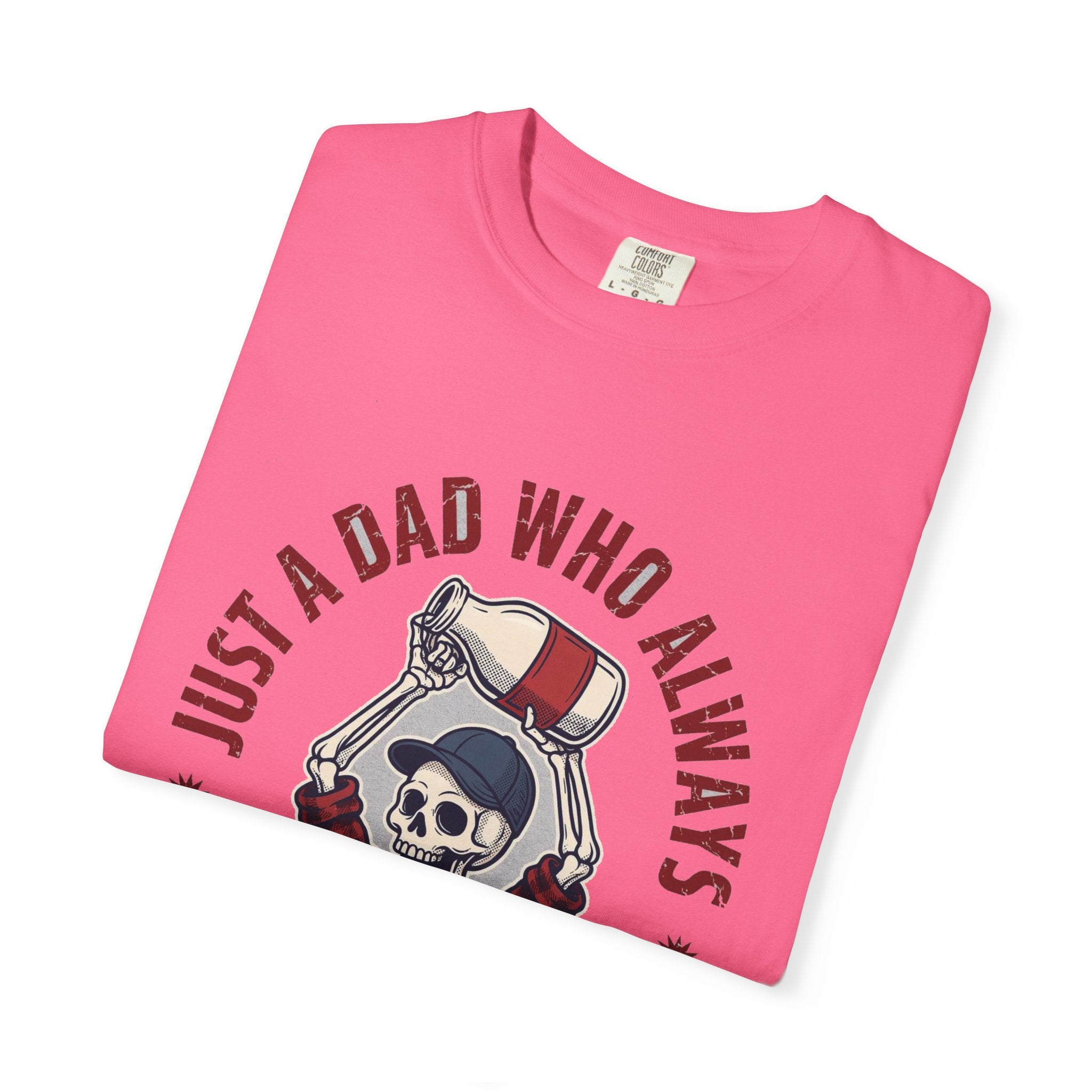 Just A Dad Who Always Came Back With The Milk - Funny Skeleton Dad Tee