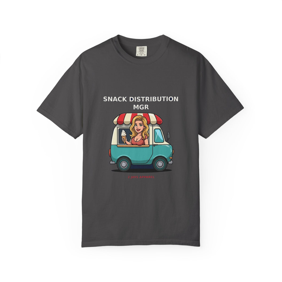 Snack Distribution Mgr — Funny Adult Ice Cream Truck Tee