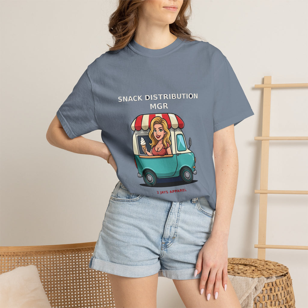 Snack Distribution Mgr — Funny Adult Ice Cream Truck Tee