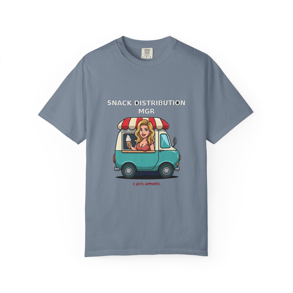 Snack Distribution Mgr — Funny Adult Ice Cream Truck Tee