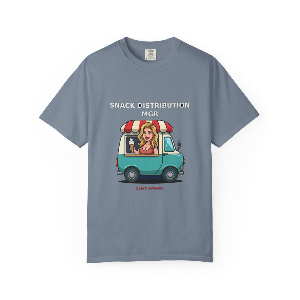Snack Distribution Mgr — Funny Adult Ice Cream Truck Tee