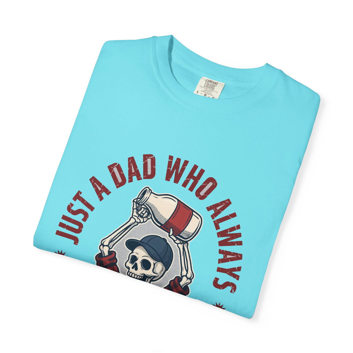 Just A Dad Who Always Came Back With The Milk - Funny Skeleton Dad Tee