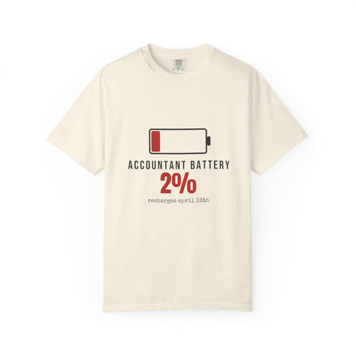 Accountant Battery — Funny Accountant Tee