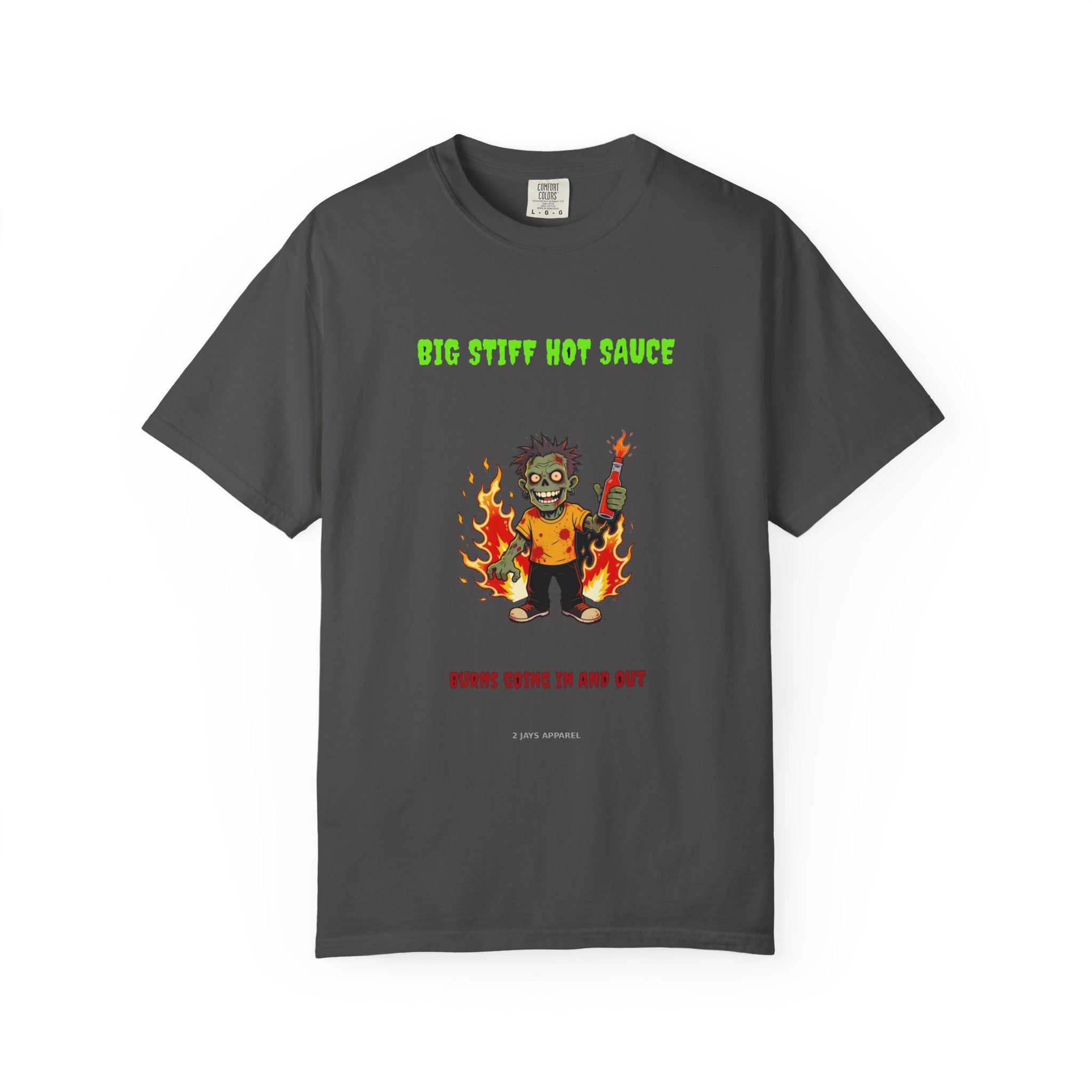 🧟 Big Stiff HOT SAUCE — "burns going in AND out"