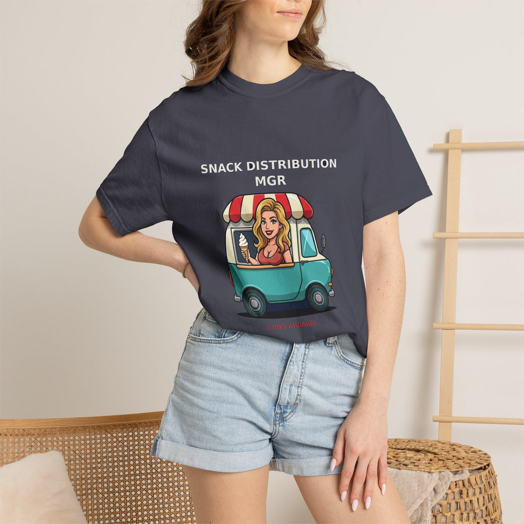 Snack Distribution Mgr — Funny Adult Ice Cream Truck Tee