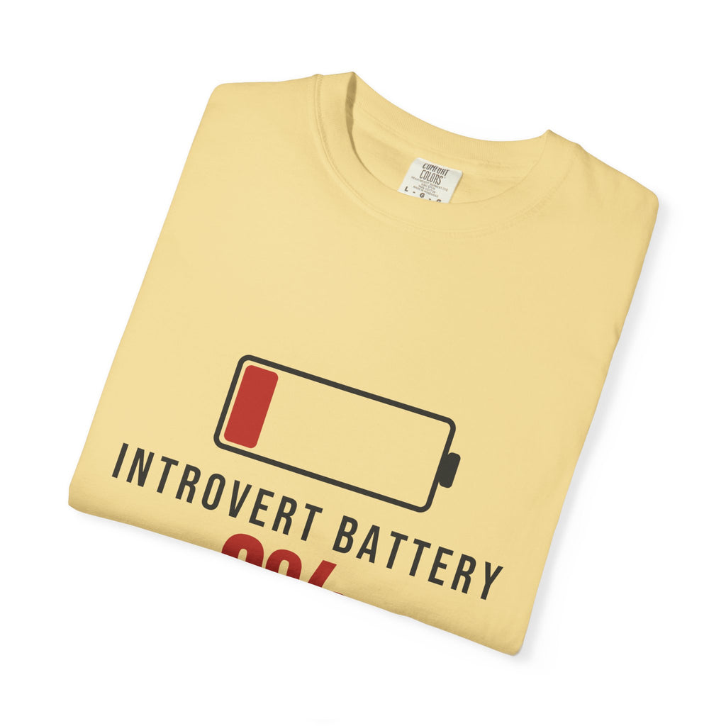 Introvert Battery Funny T-Shirt | Soft Unisex Tee | Sarcastic Gift