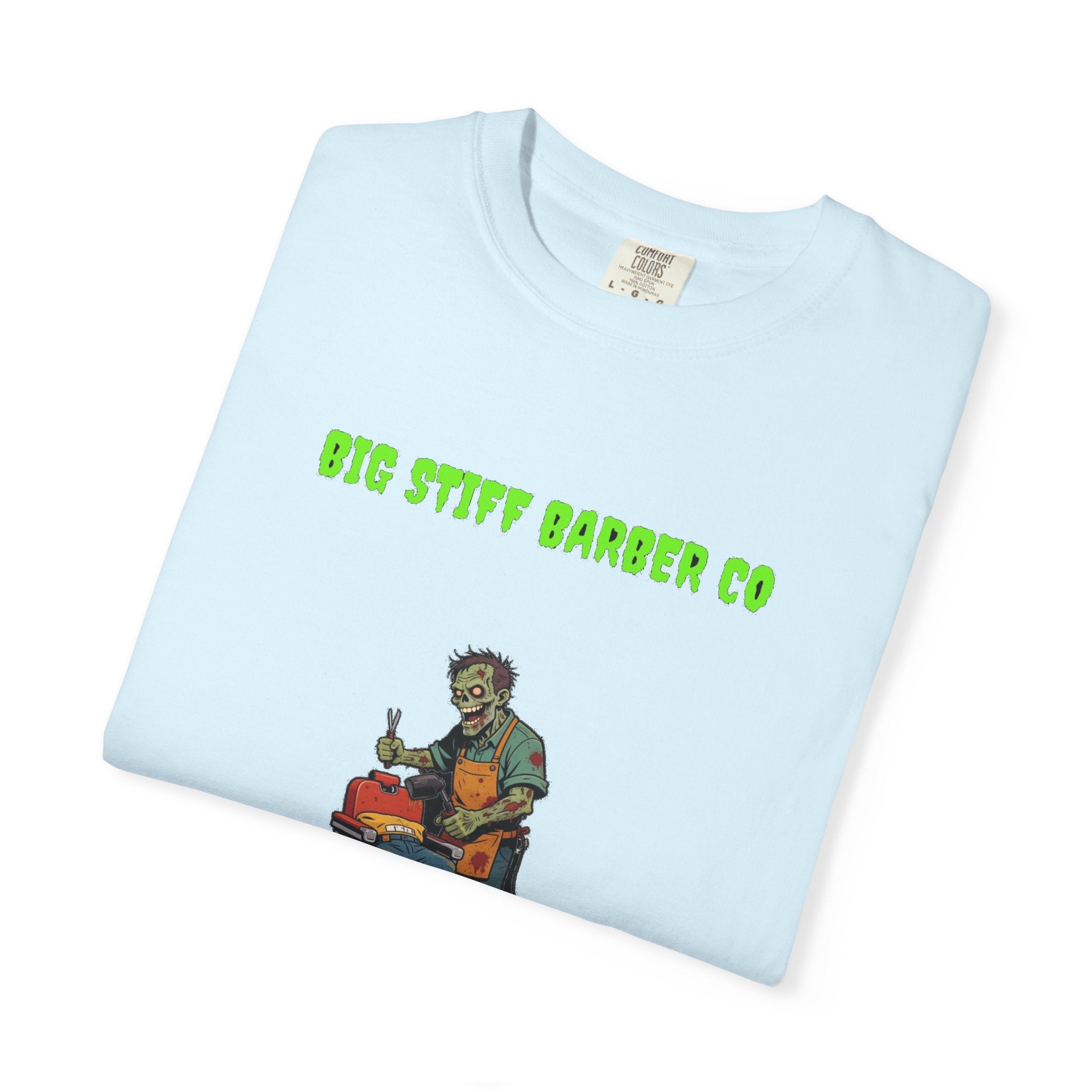 🧟 Big Stiff BARBER CO — "a little off the top... of your head"