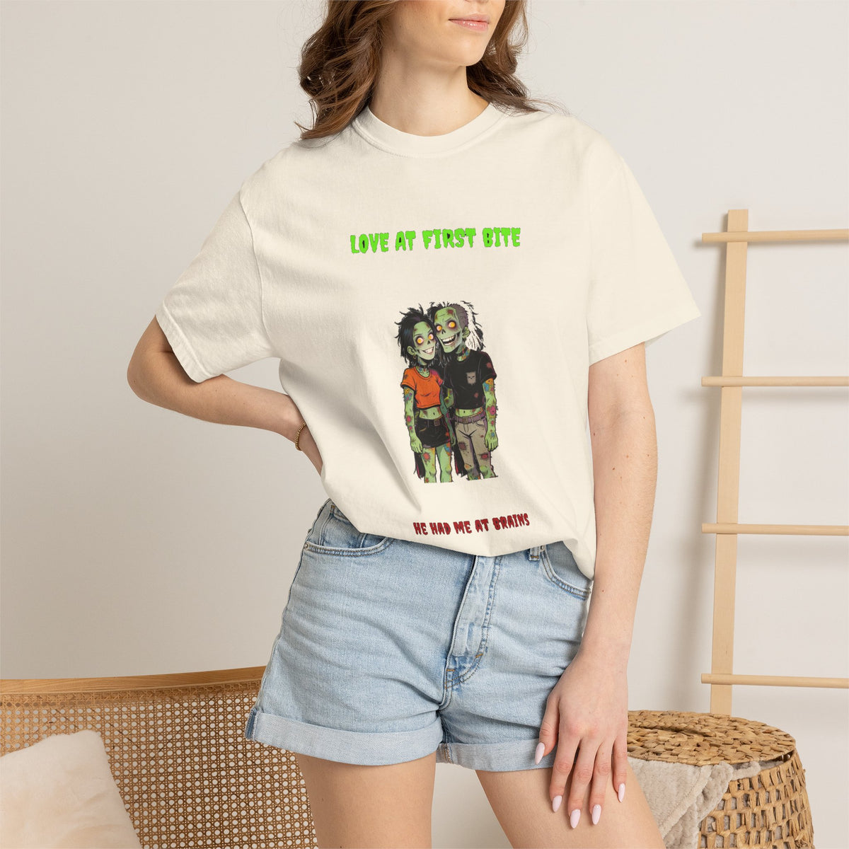 🧟❤️ Zombie Couple — LOVE AT FIRST BITE — "he had me at brains"