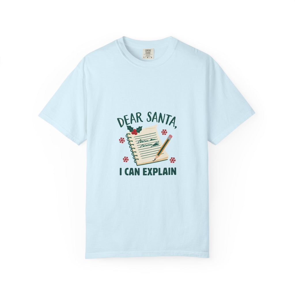 Dear Santa I Can Explain — Funny Christmas Tee