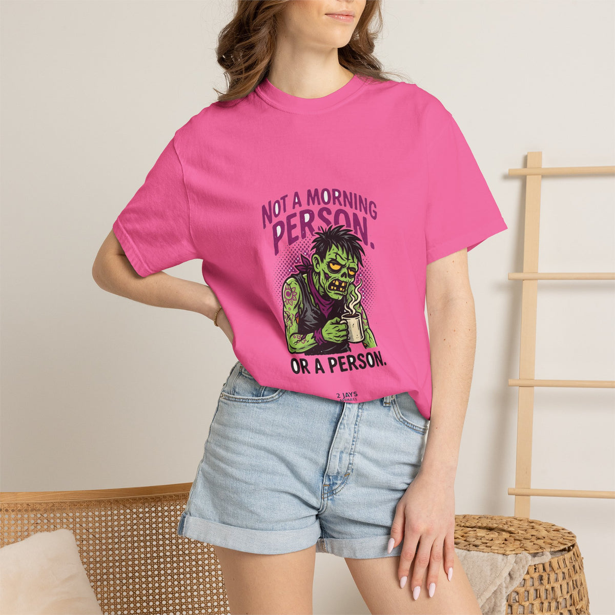 Not A Morning Person. Or A Person. — Funny Zombie Tee