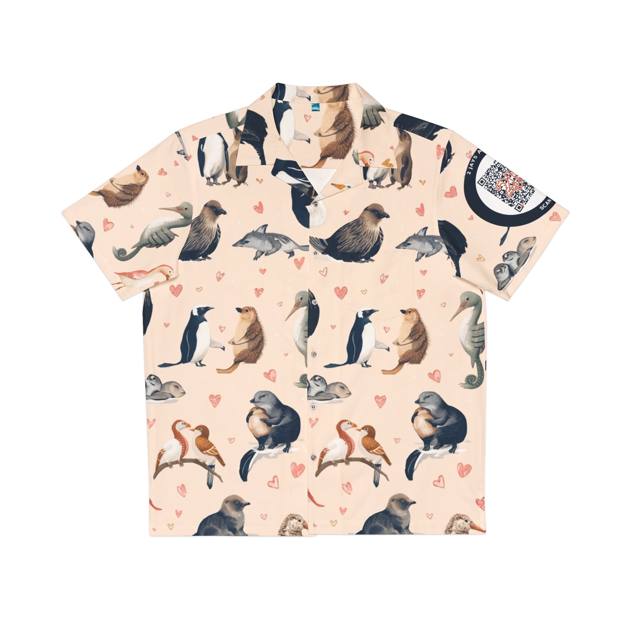 Animals That Mate For Life Hawaiian Camp Shirt