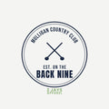 Mulligan Country Club Funny Golf Polo | Fake Club Crest Performance Polo