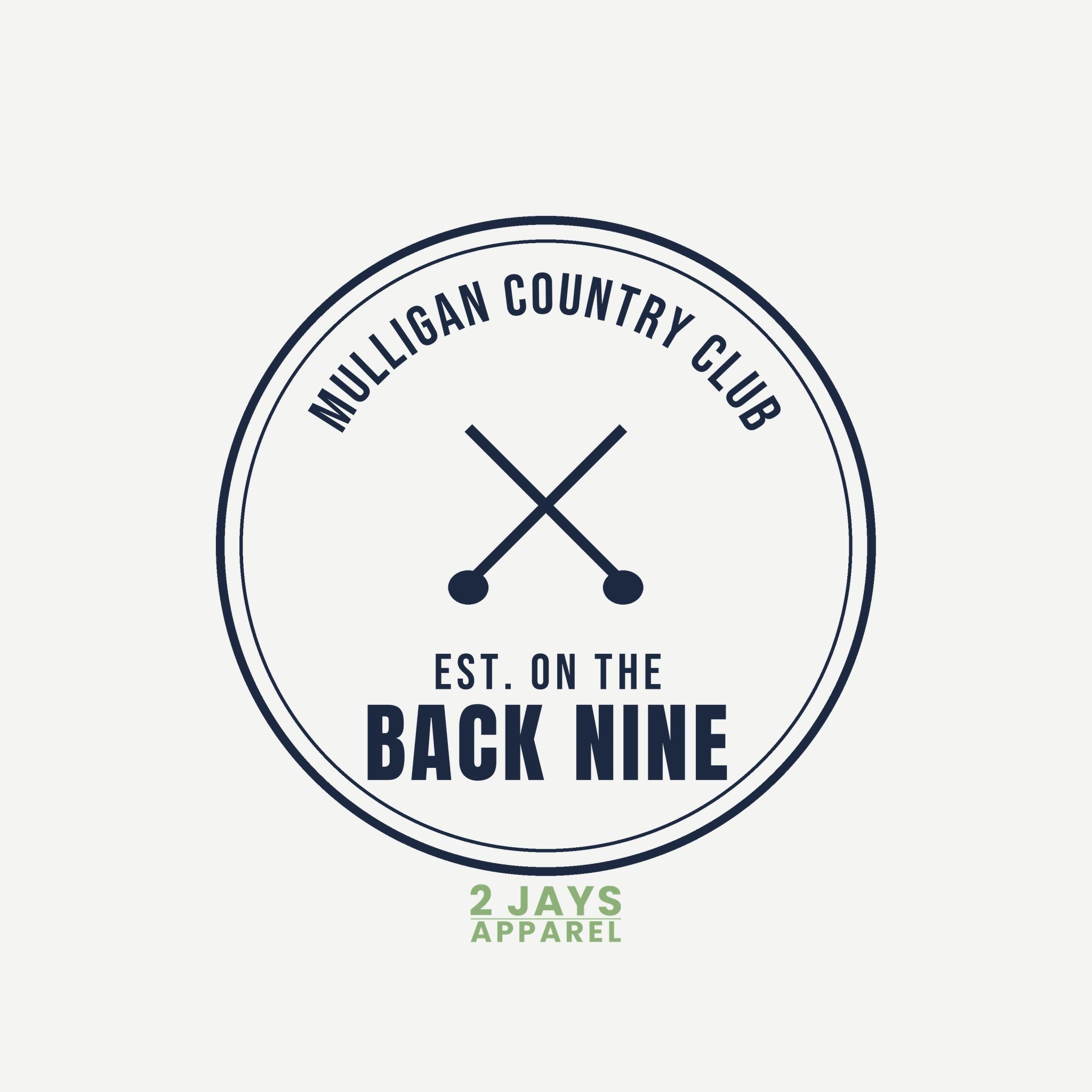Mulligan Country Club Funny Golf Polo | Fake Club Crest Performance Polo
