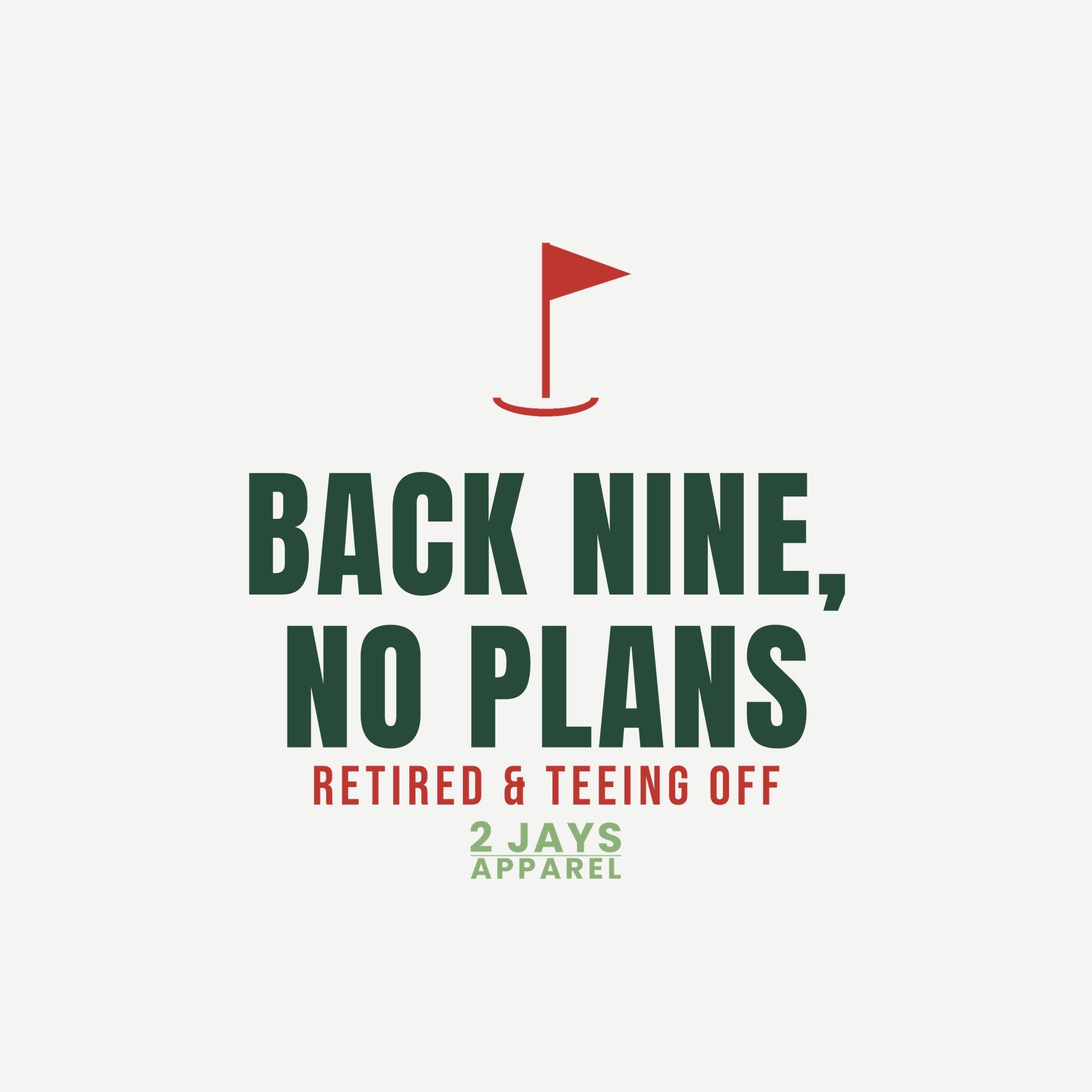 Back Nine No Plans Golf Polo | Retired Golfer Performance Polo Gift