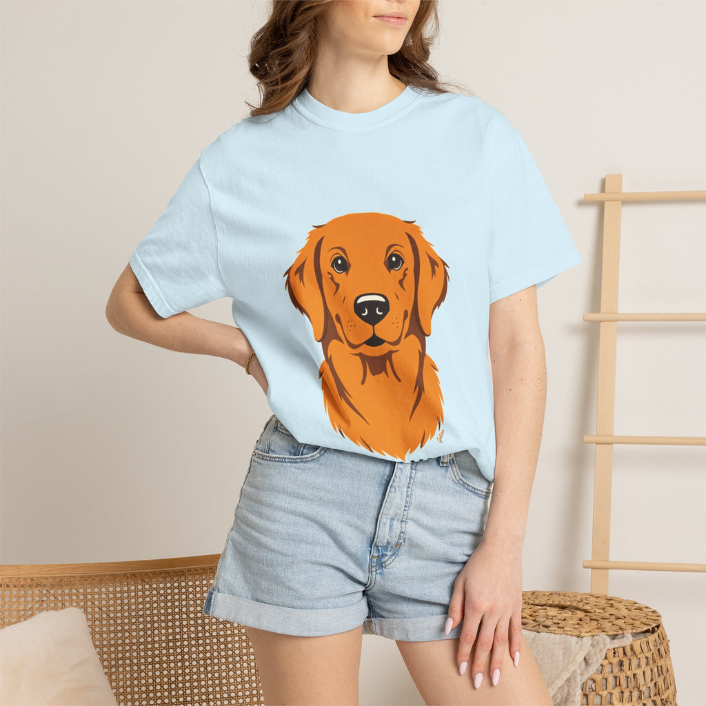 Golden Retriever (cartoon portrait)