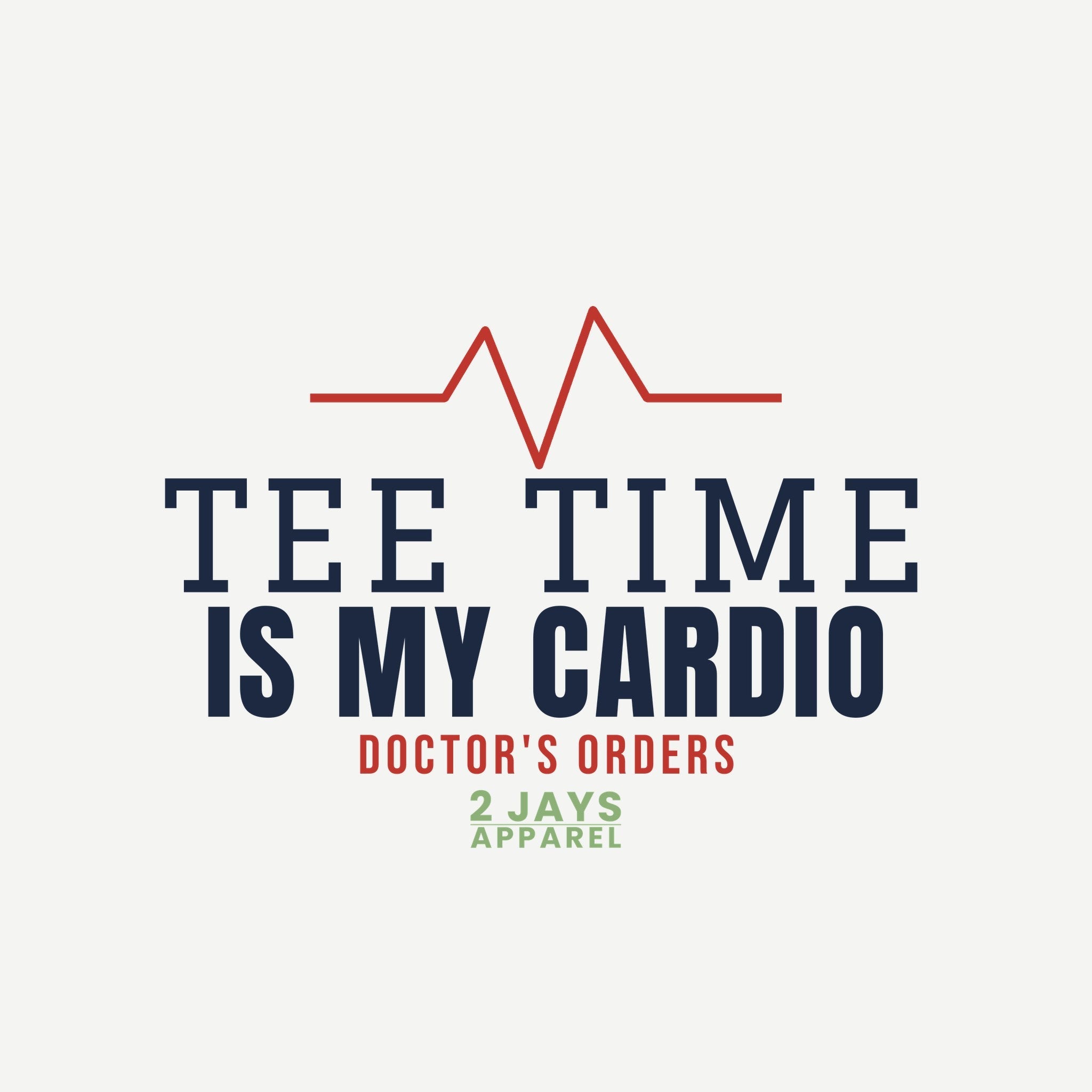 Tee Time Is My Cardio Funny Golf Polo | Performance Golf Shirt