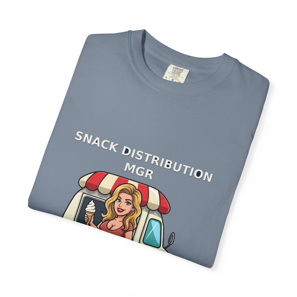 Snack Distribution Mgr — Funny Adult Ice Cream Truck Tee