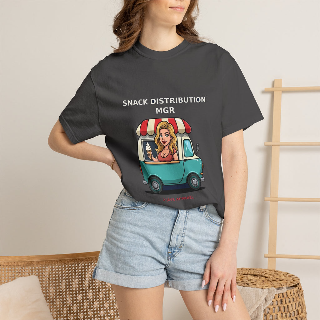 Snack Distribution Mgr — Funny Adult Ice Cream Truck Tee