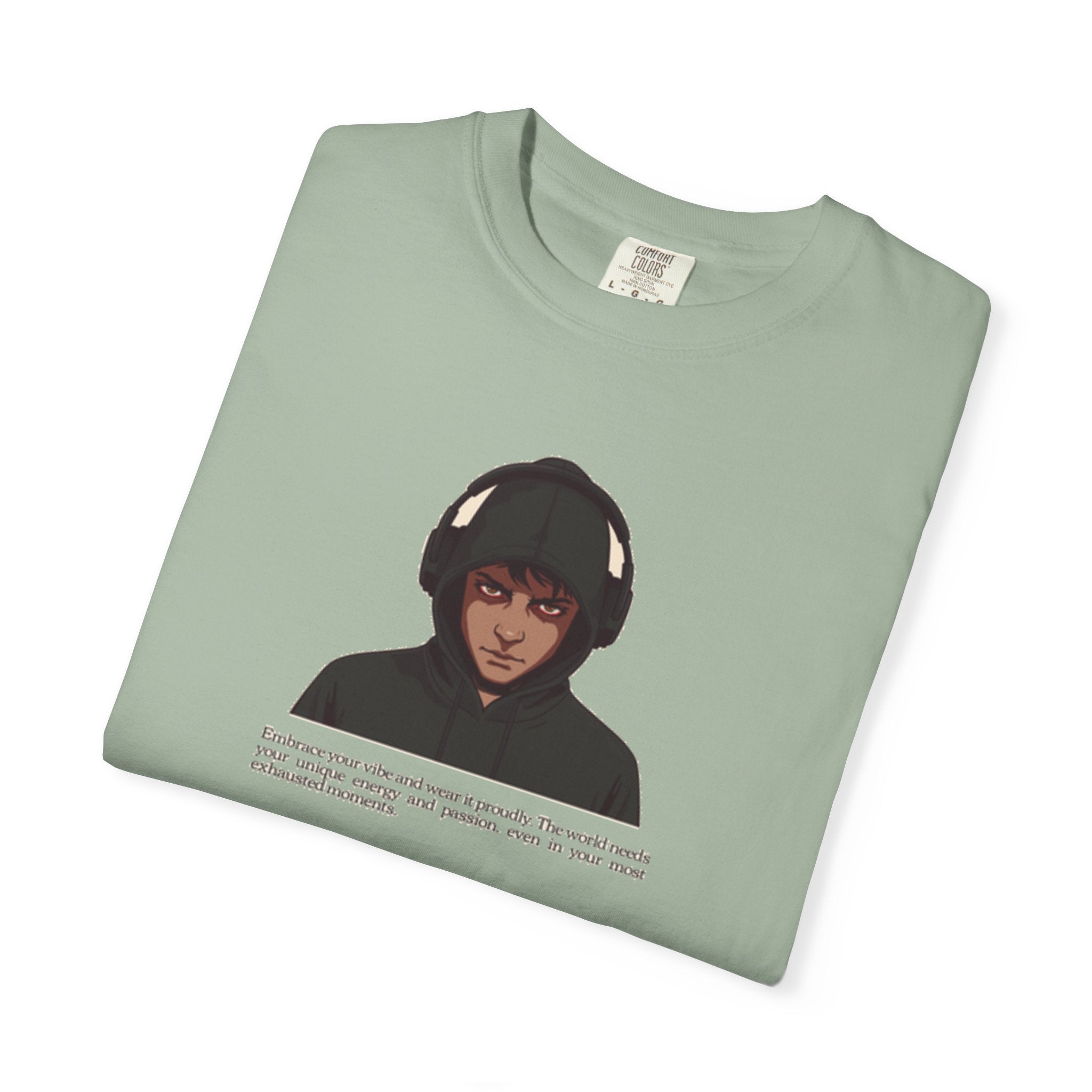 Headphones Hoodie Red Eyes — Vibe Coder 1