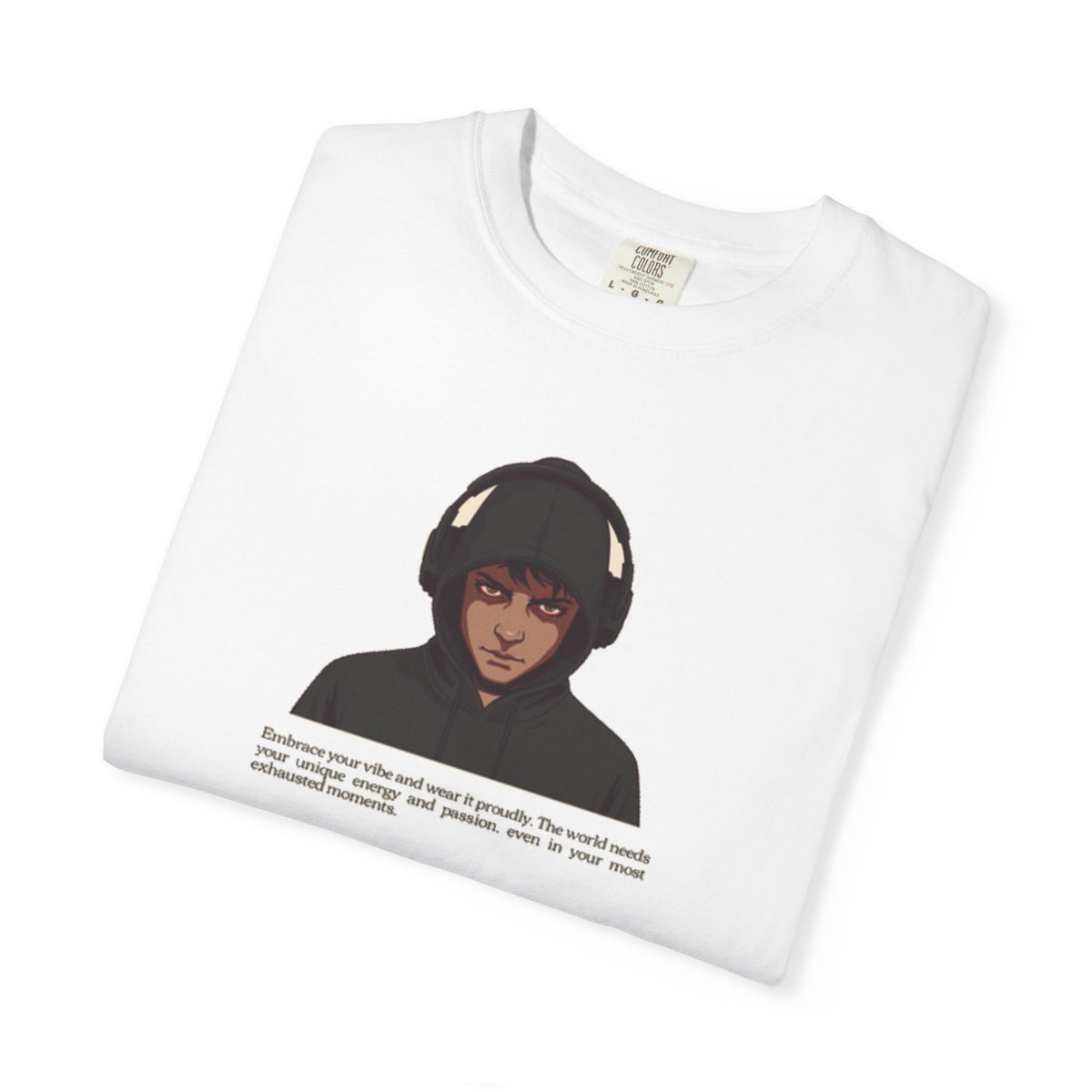 Headphones Hoodie Red Eyes — Vibe Coder 1