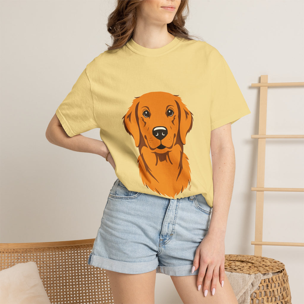 Golden Retriever (cartoon portrait)