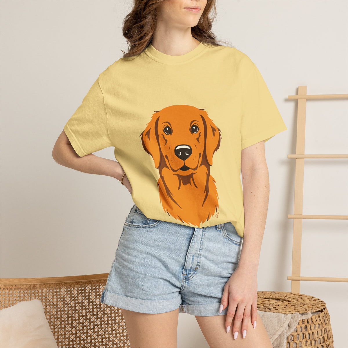 Golden Retriever (cartoon portrait)
