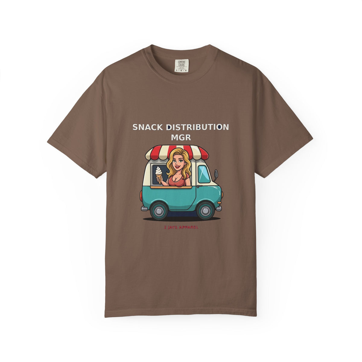Snack Distribution Mgr — Funny Adult Ice Cream Truck Tee