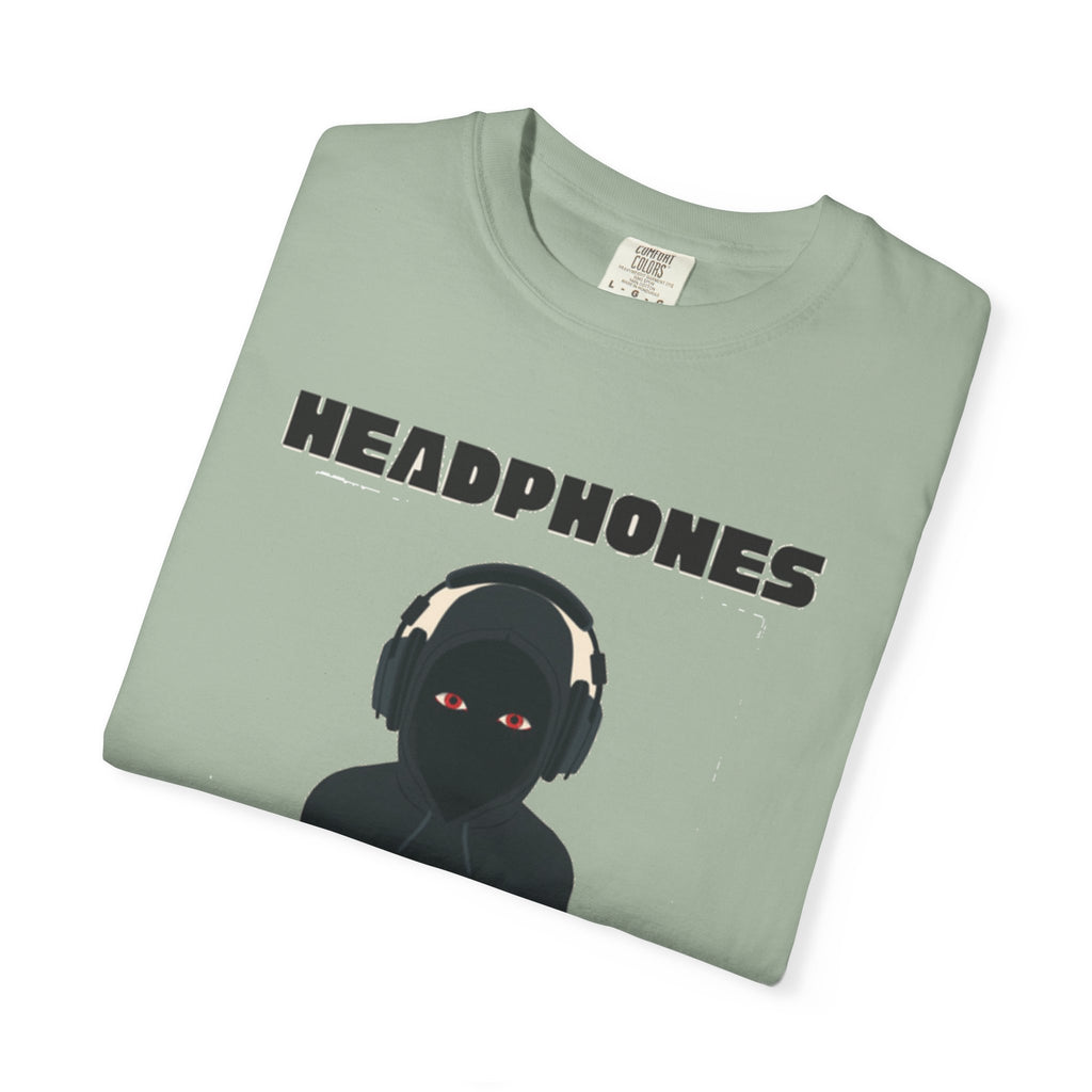 Headphones Hoodie Red Eyes — AI & Anxiety 2