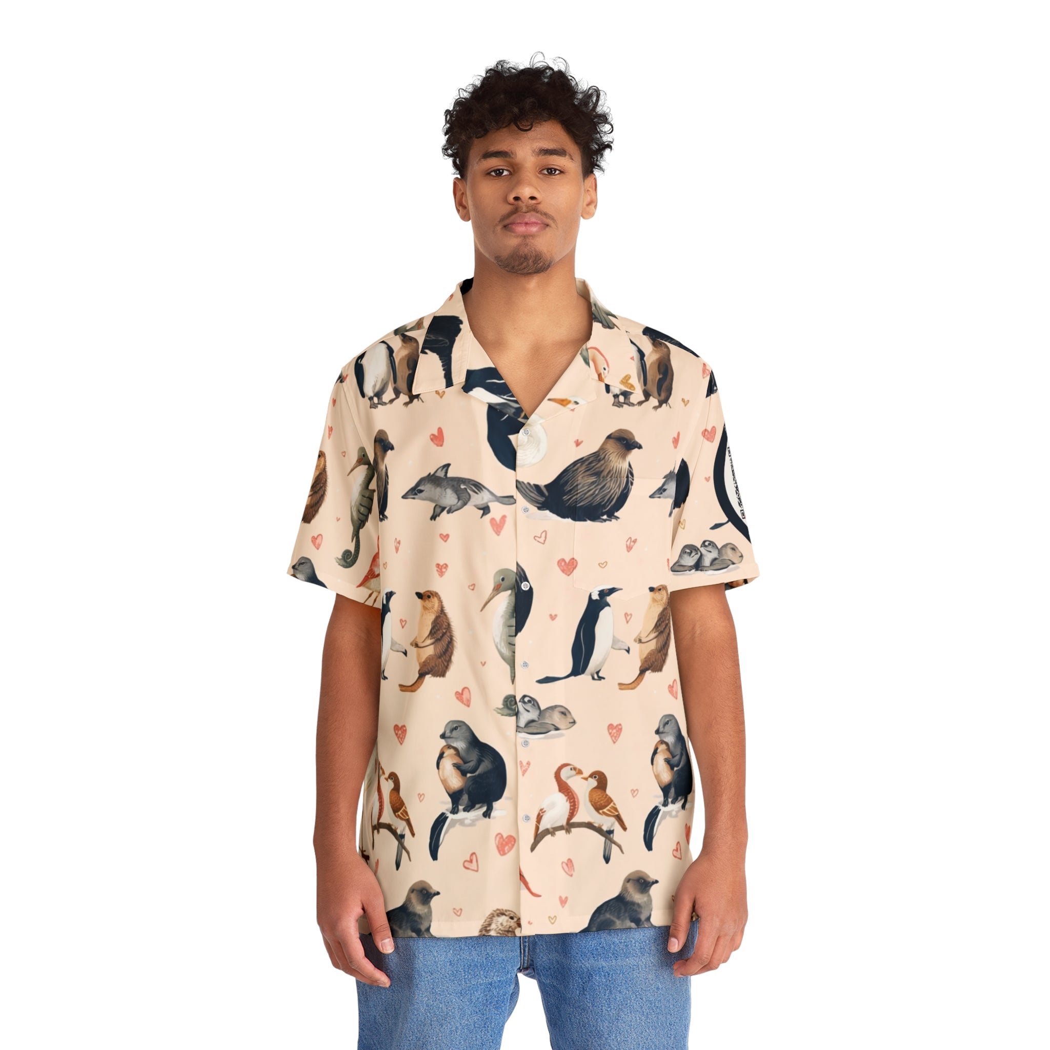 Animals That Mate For Life Hawaiian Camp Shirt