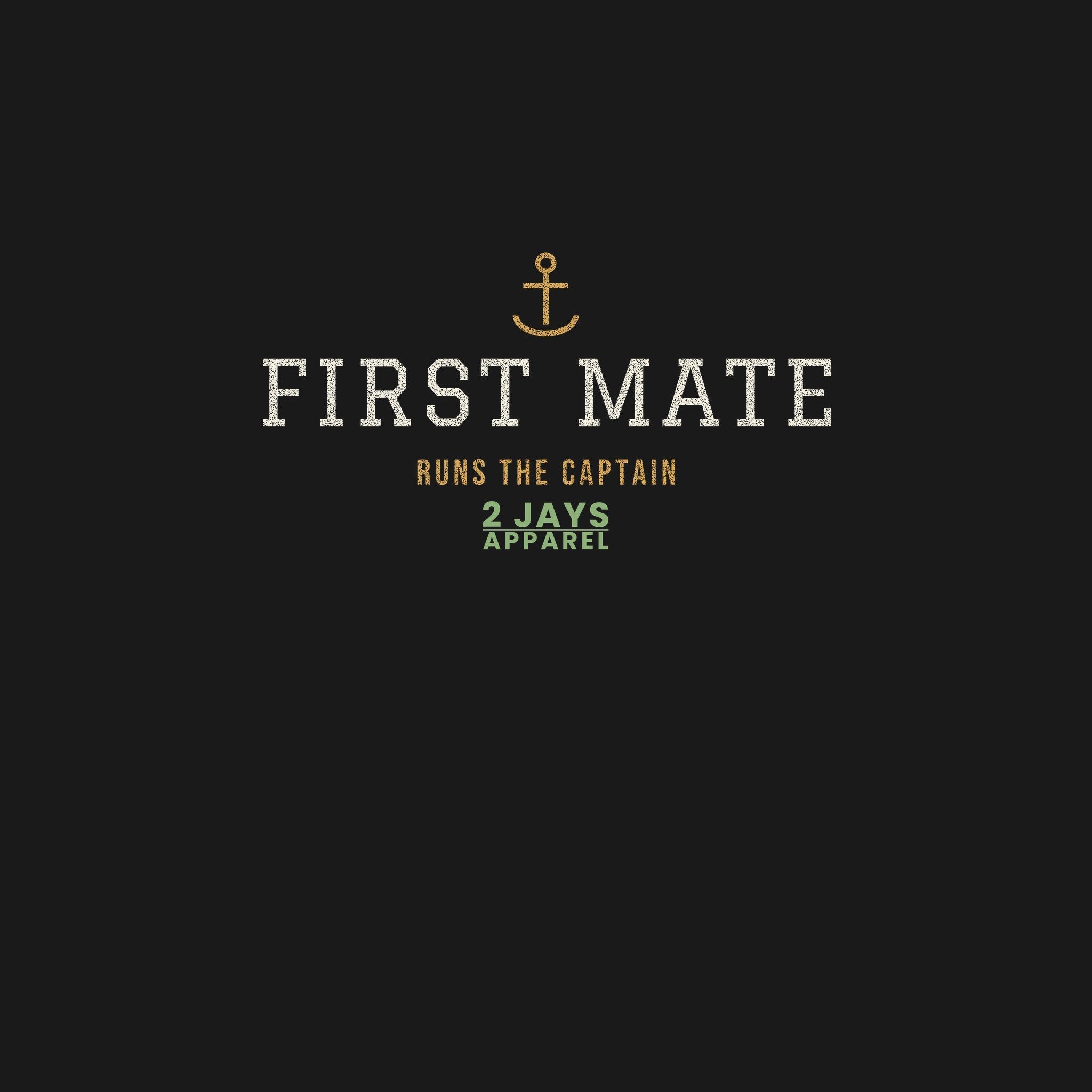 First Mate Matching Couples Boating Shirt | Funny Lake Boat Tee