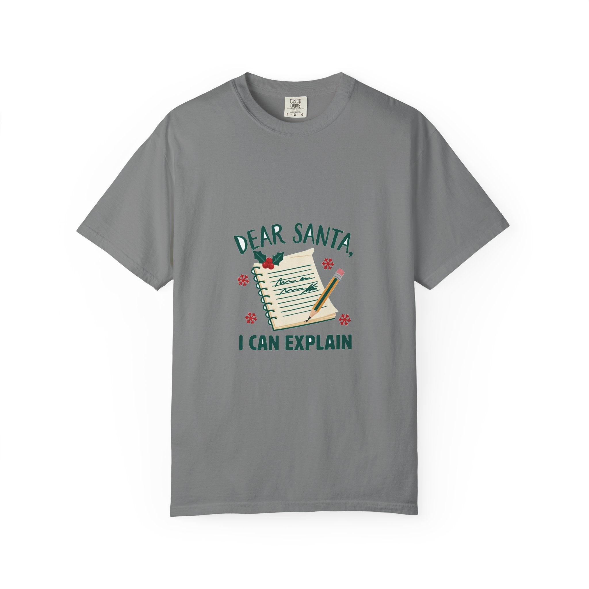 Dear Santa I Can Explain — Funny Christmas Tee
