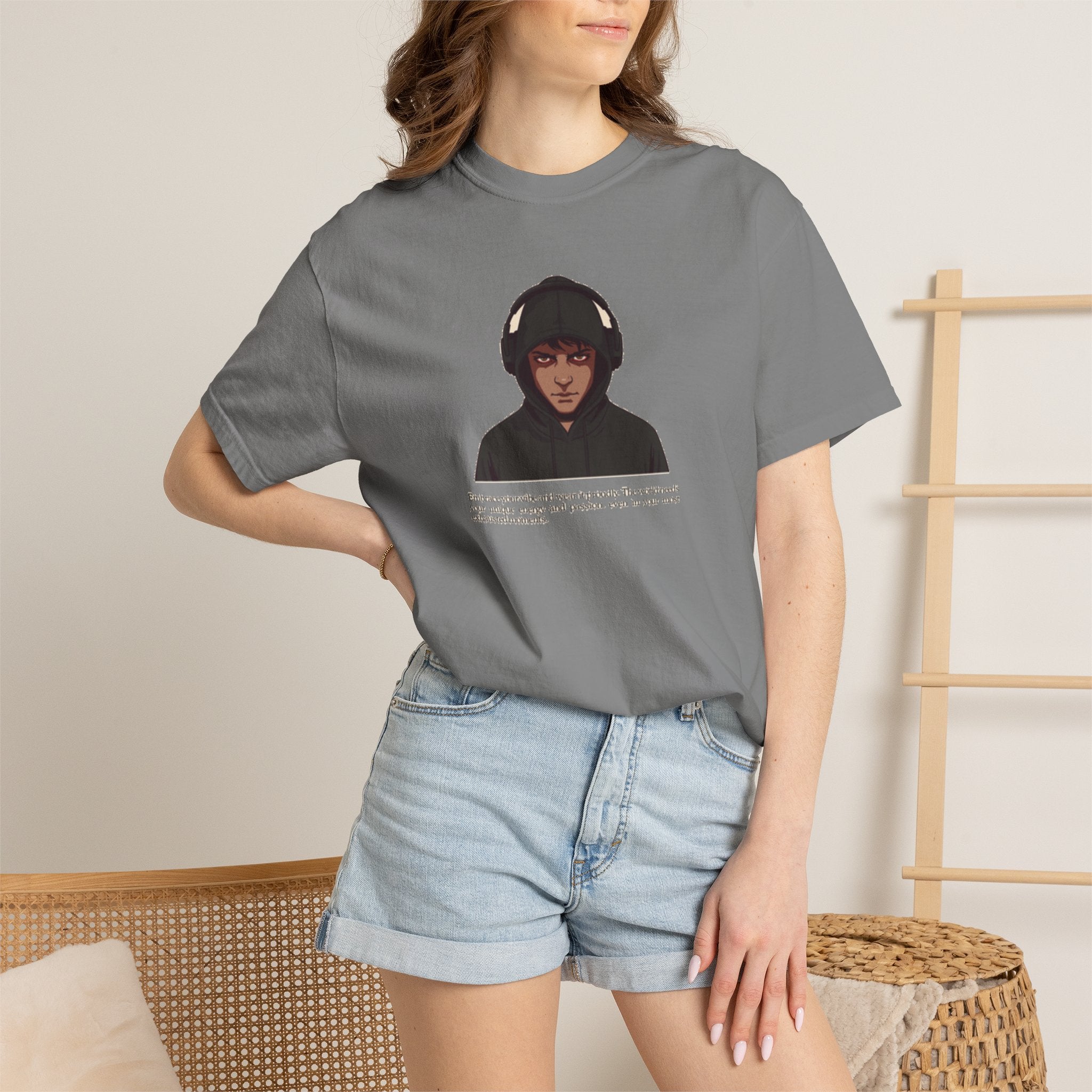 Headphones Hoodie Red Eyes — Vibe Coder 1